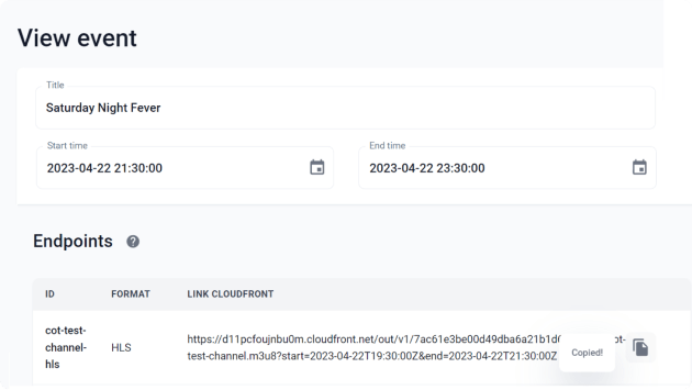 Stream to your audience live